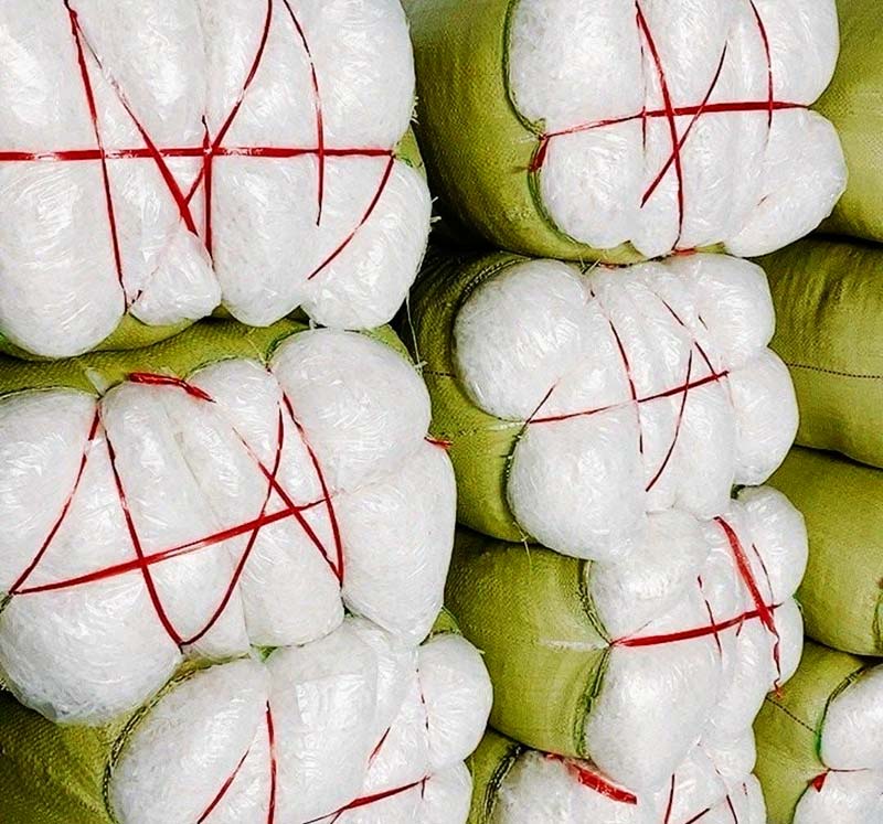 nguyên liệu bánh tráng trộn bánh tráng cắt sợi